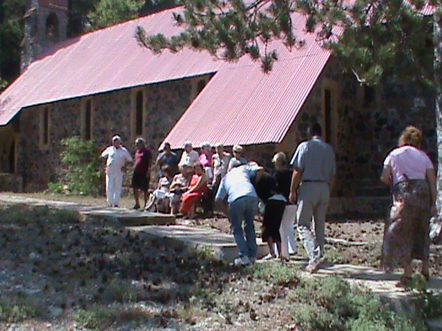 Visiting St George's Church in Troodos