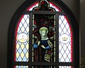 stained glass window in St Helena's church, Larnaka