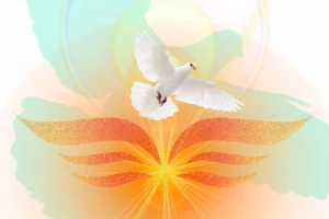 Pentecost, fire and dove