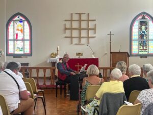Peter Day at the piano in concert