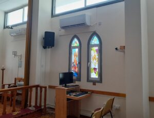 air conditioners in the church