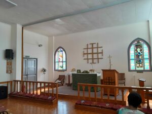 newly painted church