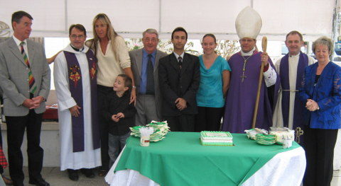 confirmation candiates with St Helena's staff