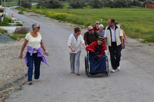sponsored walk for St Helena's charity shop